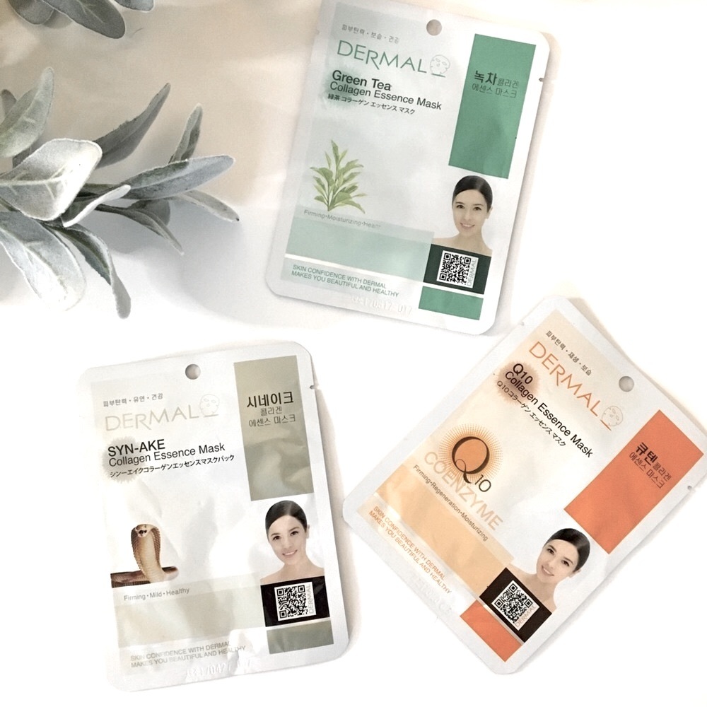 KOREAN SKINCARE Sheet Face Masks Green Tea Collagen